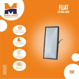 MIDLAND 15W BULKHEAD FLAT LED WALL LIGHT image 5