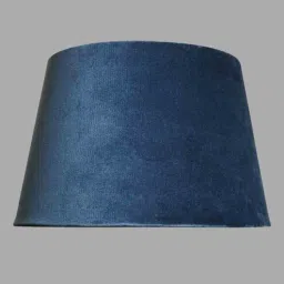 Madeline Blue Velvet Solid Lampshade By Kapoor LampShades-picture-11