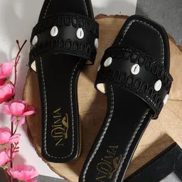 Nidima Women Embellished Ethnic Open Toe Flats-picture-35