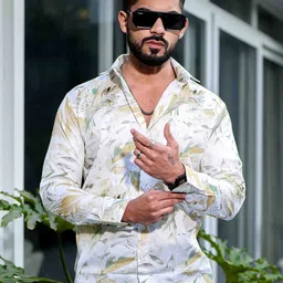 Foomer Men Standard Opaque Striped Casual Shirt-picture-15