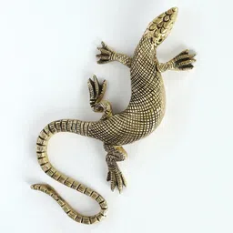 Exotic India Lizard Matte Wall Hanging Decor - 5 In image 5
