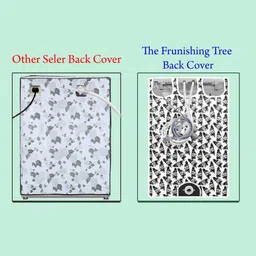 The Furnishing Tree Waterproof and Dustproof PVC Washing Machine Cover Fully-Automatic Front Loadin image 5