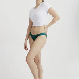 B'there Pack Of 2 Low-Rise Seamless Breathable Bikini Briefs P001_FGN_FGN image 4