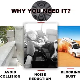 lakshmina enterprises Car Door Edge Guards U Shape Trim Seal Universal Fit for All Cars - 5 Meters Car Beading Roll For Door, Window, Window Sill, Bonnet, Bumper image 4