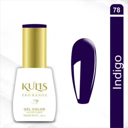 kulis UV Gel Nail Polish 16ml Brush Cap Bottle | Pro Range UV Lamp Cured Gel Color K78 Color: Indigo-picture-27
