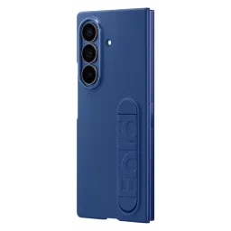 SAMSUNG Soft Silicon Back Cover for SAMSUNG Galaxy Z Fold7 (Pop-up KICK-STAND, Blue) image 4