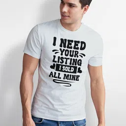 Seekbuylove Men Typography Printed Bio Finish T-shirt image 2