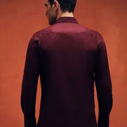 DENIYES Men Standard Fit Solid Spread Collar Cotton Casual Shirt image 2