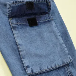 KiddoPanti Boys Relaxed Fit High-Rise Stretchable Jeans image 3