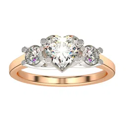 VALANOVA Women 18 Kt Rose Gold & Certified Lab Grown Diamond 1.03cts Ring-image-68