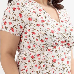 PELLE LUXUR Floral Print Maxi Dress image 3