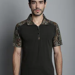 MOUNTMILLER Men's Camouflage Printed Short Sleeve Ripstop Tactical Polo T-Shirt-picture-43