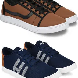 Free Kicks Men Multicoloured Mesh Marking Running Sports Shoes-picture-39