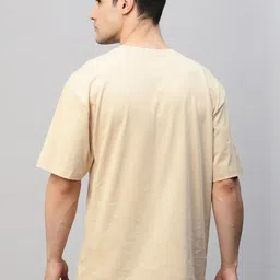 Moda Rapido Men Typography Printed Pure Cotton Bio Finish Oversized T-shirt image 3