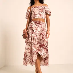 Honey by Pantaloons Printed Flared Midi Skirt image 2