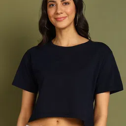 Moda Rapido Women Drop-Shoulder Sleeves Bio Finish T-shirt-picture-19