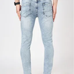 SF JEANS by Pantaloons Men Skinny Fit Low Distress Heavy Fade Jeans image 4