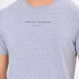 Indian Terrain Men Typography Printed T-shirt image 4