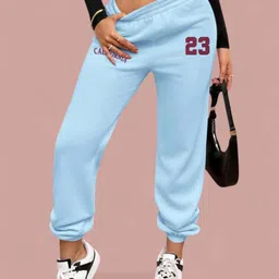 SAAHASAM Women Printed Relaxed Loose Fit Joggers Trousers-picture-30