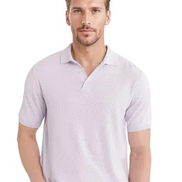 RARE RABBIT Men Self Design Polo Collar Cotton T-shirt-picture-50