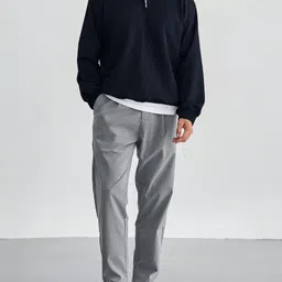 cotiq Men Full Sleeve Solid Sweatshirt image 3