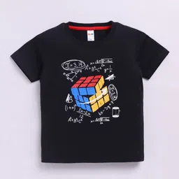 LITTLE NINJA Boys Printed Applique T-shirt-picture-29