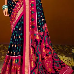 TIRA Woven Design Silk Blend Saree image 4