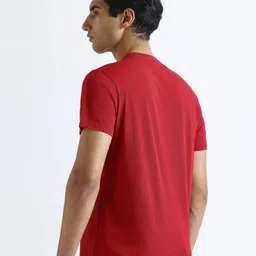 Pepe Jeans Men Typography Printed Round Neck Pure Cotton Slim Fit T-shirt image 4