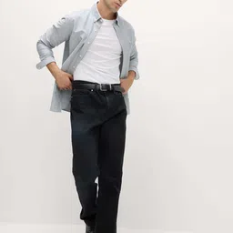 Marks & Spencer Men Roll-Up Sleeves Pure Cotton Casual Shirt image 2