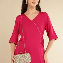 Anouk Embroidered Box Clutch-image-14