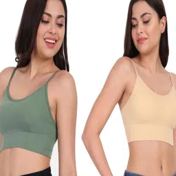 KAMINI Pack of 2 Women Full Coverage Lightly Padded Bralette Bra image 2