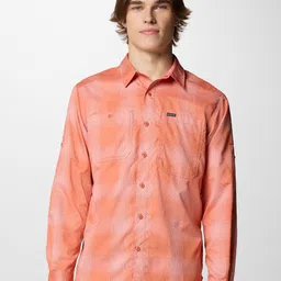 Columbia Men Classic Spread Collar Checked Casual Shirt-picture-38