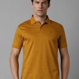 Louis Philippe Sport Men Solid Polo Collar Pure Cotton Slim Fit T-shirt-picture-36