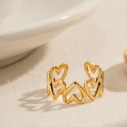 SUBHAGALANKAR Gold-Plated Adjustable Finger Ring-picture-32