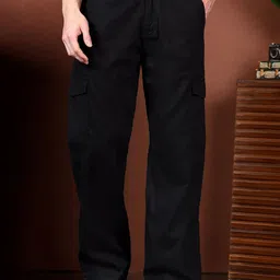 Kotty Men Relaxed Easy Wash Cargos Trousers-picture-28