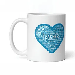 Mr UVD White & Blue Typography Printed Ceramic Glossy Mug 350 ml-picture-38