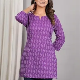 Pushpraj fashion Women Pack Of 2 Geometric Printed Short Kurta-picture-28