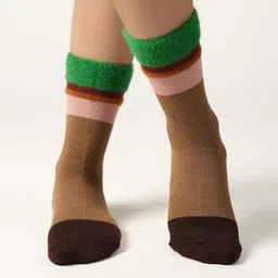 Theater Women Striped Calf-Length Socks-image-63