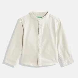 United Colors of Benetton Band Collar Pure Cotton Casual Shirt image 1