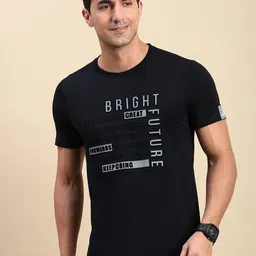 Classic Polo Men Typography Pockets Slim Fit T-shirt-image-95
