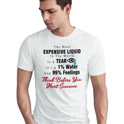 Seekbuylove Men Bio Finish Typography Printed Pure Cotton T-shirt image 2