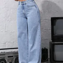 AKACY Women Jean High-Rise Light Fade Stretchable Jeans image 2