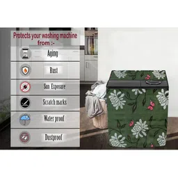 The Furnishing Tree Grey PVC Washing Machine Covers image 5