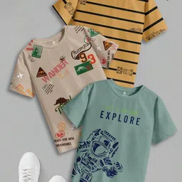 CODEZ Boys 3 Pure Cotton T-shirt-picture-36