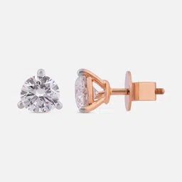 Crash.Club By CKC 18KT Rose Gold Diamond Studded Earrings- 2.42 gm image 3