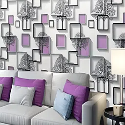 AmazingKarts White Floral and Botanical Printed Waterproof Self-Adhesive Wall Sticker image 5