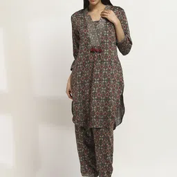 Rangriti Women Floral Printed Regular Kurta with Salwar-image-10