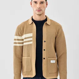 Snitch Men Striped Cardigan-picture-49