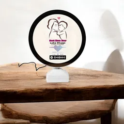 Anikmart White & Black 1 Pieces Plastic Table Photo Frames image 2