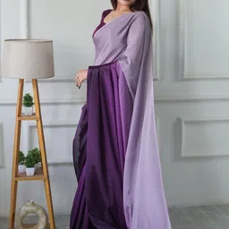 HERE&NOW Ombre Poly Georgette Designer Saree image 2